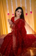 প্রিমিয়াম সিল্ক শাড়ী + ব্লাউজ পিচ (Code#SK-410) - Image 5