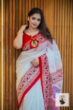 প্রিমিয়াম সিল্ক শাড়ী + ব্লাউজ পিচ (Code#SK-409) - Image 2