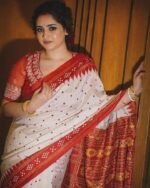 প্রিমিয়াম হাল্ফ সিল্ক শাড়ী + ব্লাউজ পিস [Code #52] - Image 3