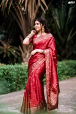 প্রিমিয়াম সিল্ক শাড়ী + ব্লাউজ পিস (Code#JP-404) - Image 2