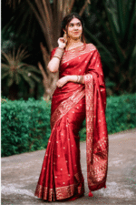 প্রিমিয়াম সিল্ক শাড়ী + ব্লাউজ পিস (Code#JP-404) - Image 7