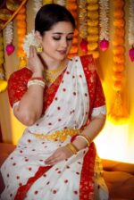 প্রিমিয়াম জামদানি সিল্ক শাড়ী + ব্লাউজ পিছ (Code#SK-405) - Image 4