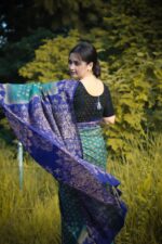 সিল্ক বাটিক প্রিন্ট + ব্লাউজ পিস (Code#DP-402) - Image 5