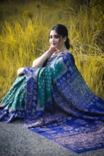 সিল্ক বাটিক প্রিন্ট + ব্লাউজ পিস (Code#DP-402) - Image 6